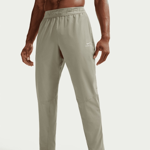 Nike Pro Dri-FIT Pantaloni - Light Army/Light Liquid Lime