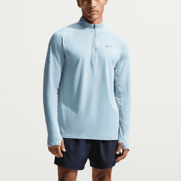 Men's Running Shirt Nike Stride Shirt  Light Armory Blue/Reflective Silver HV2180440