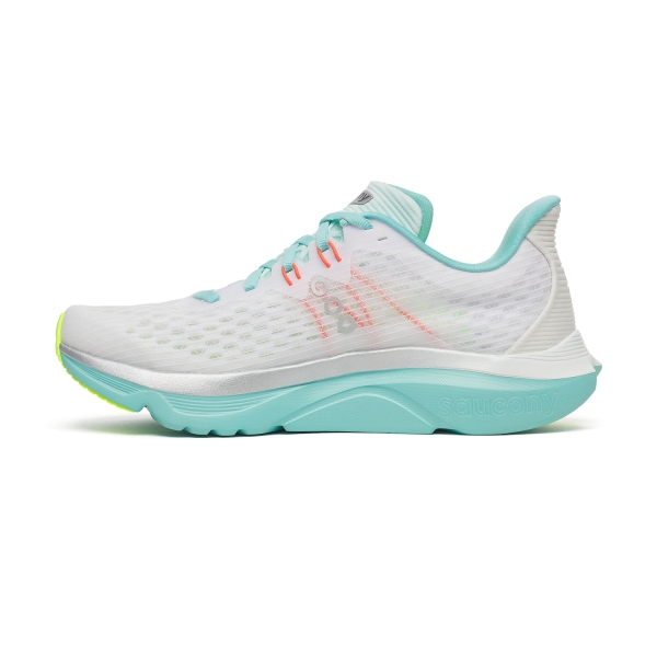Saucony Kinvara 16 - White/Aqua