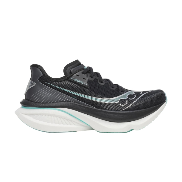 Women's Performance Running Shoes Saucony Endorphin Azura  Black/Aqua S11070100