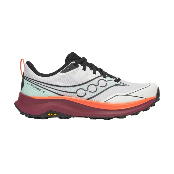 Men's Trail Running Shoes Saucony Peregrine 16  White/Crimson S21066143