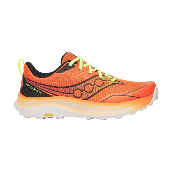 Men's Trail Running Shoes Saucony Peregrine 16  Fire/Black S21066130