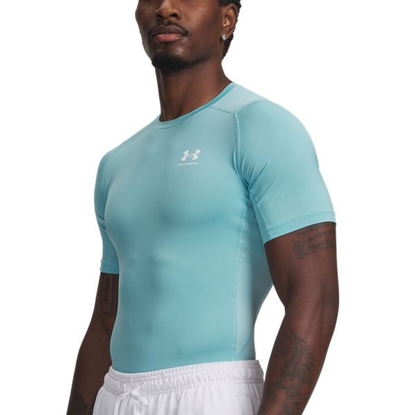 Men's Training T-Shirt Under Armour HeatGear Compression Logo TShirt  Blue Haze 13615180425