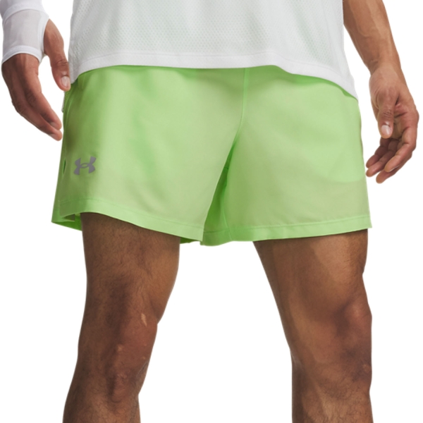 Men's Running Shorts Under Armour Launch 5in Shorts  Lumos Lime 13826170712