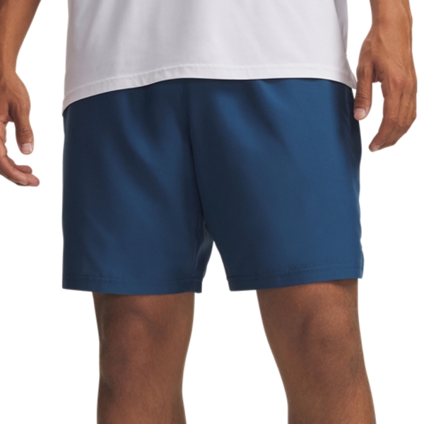 Men's Training Short Under Armour Woven Split 9in Shorts  Wham Blue/White 13833560498