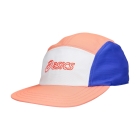 ASICS 5 Panel Cap - Sun Coral/Brilliant White