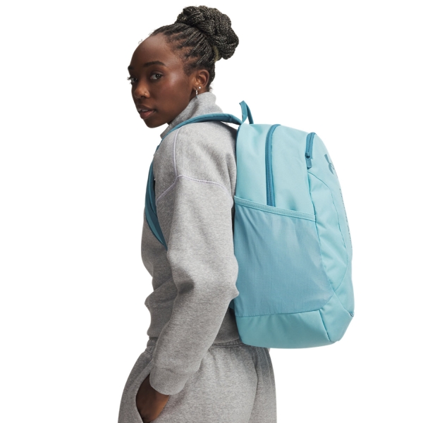 Under Armour Hustle Lite Logo Backpack - Blue Haze/Boundless Blue