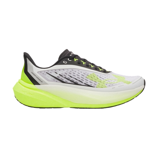 Men's Neutral Running Shoes Under Armour Velociti Distance  White/High Vis Yellow 60060300102