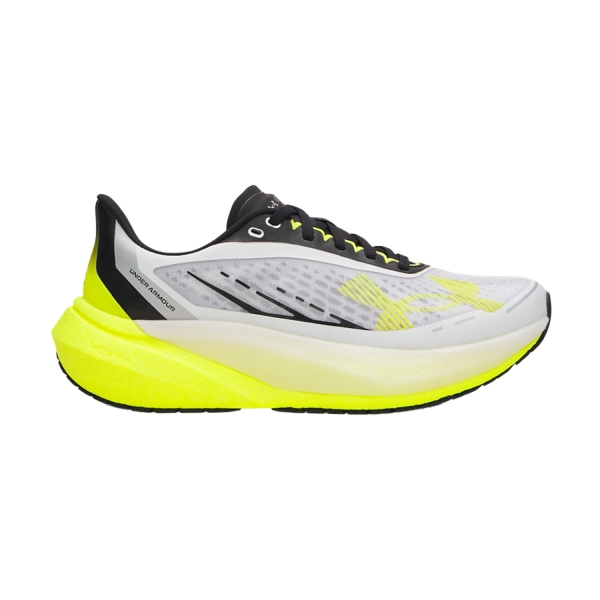 Women's Neutral Running Shoes Under Armour Velociti Distance  White/High Vis Yellow 60060310102