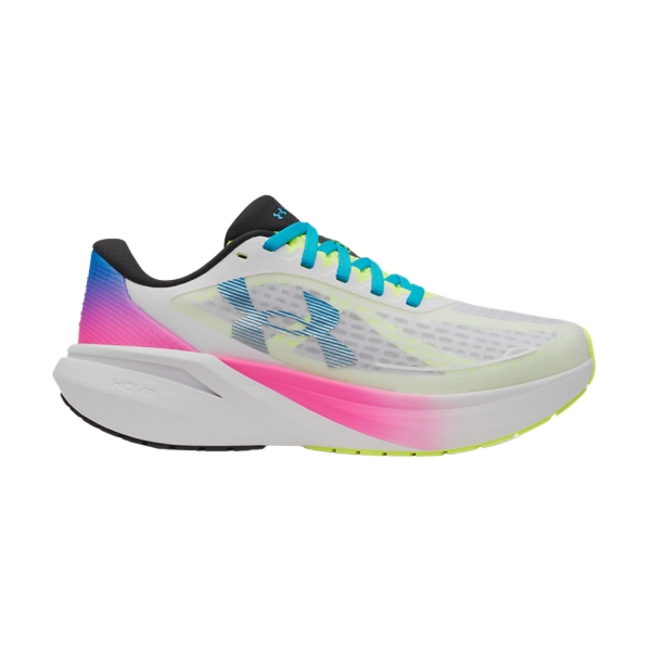 Women's Neutral Running Shoes Under Armour Velociti Pace  White/Rebel Pink/Capri 60091080101