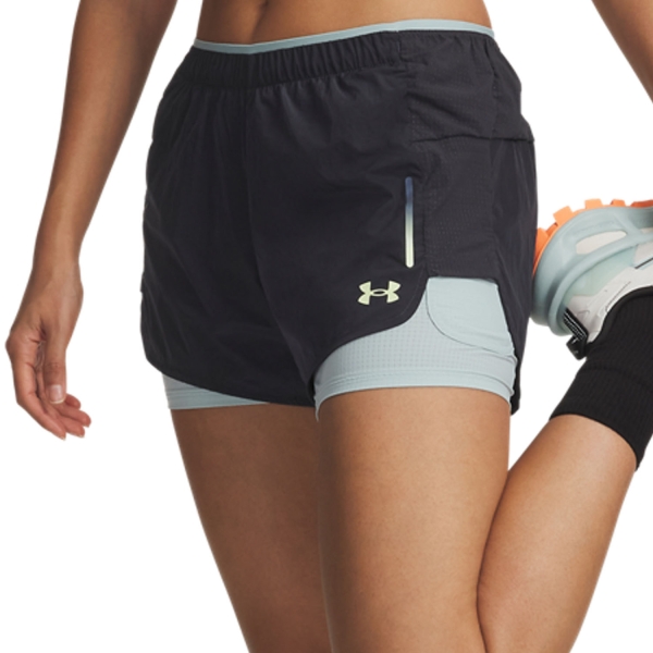 Women's Shorts Trail Running Under Armour Explor TR Ultra 3in Shorts  Anthracite 60091680016