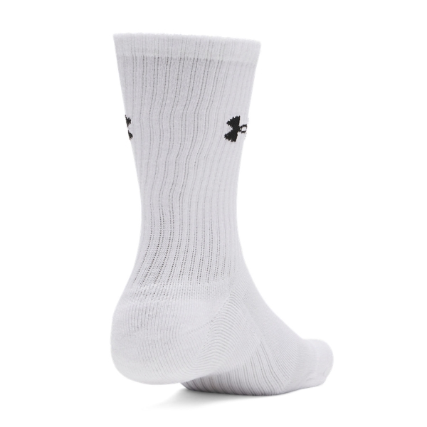 Under Armour Performance Crew x 3 Calze - White/Ultimate Black
