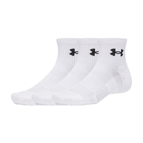 Socks Under Armour Performance Quarter x 3 Socks  White/Ultimate Black 60096860100