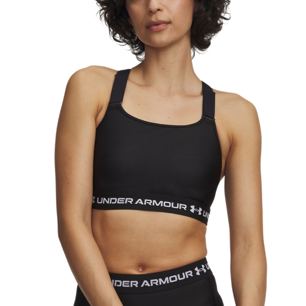 Women's Sports Bra Under Armour HeatGear Crossback High Sports Bra  Ultimate Black 60111520008