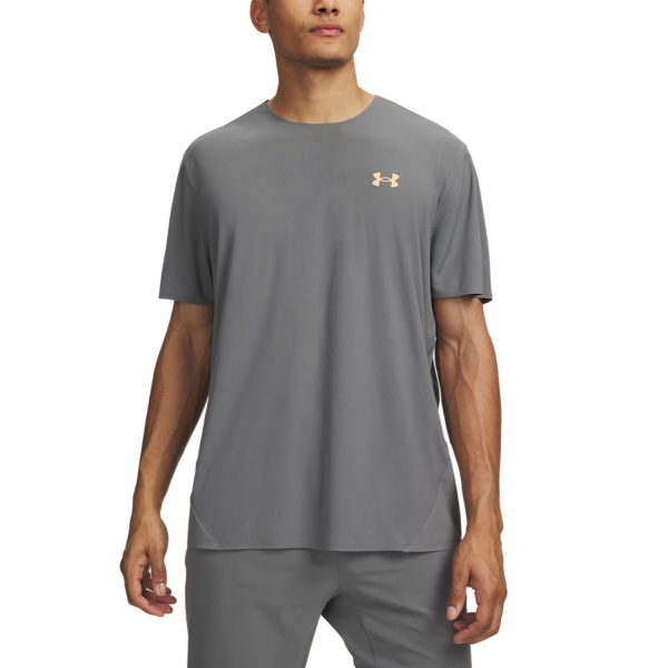 Men's  Short Sleeve Trail Running Shirts Under Armour Explor TR Ultra Lightweight TShirt  Clay Green 60123370709
