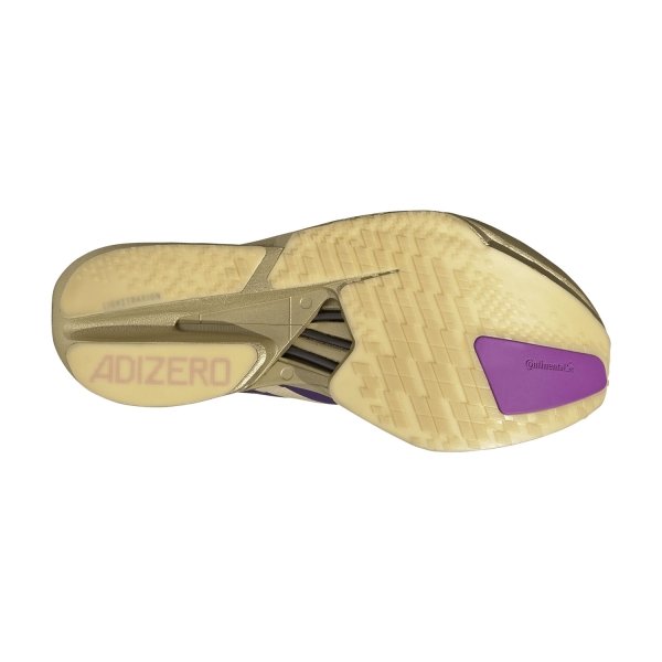 adidas ADIZERO adios Pro 4 - Sand/Rich Purple/Gold Metallic