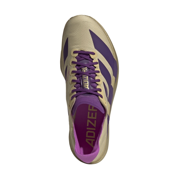 adidas ADIZERO adios Pro 4 - Sand/Rich Purple/Gold Metallic