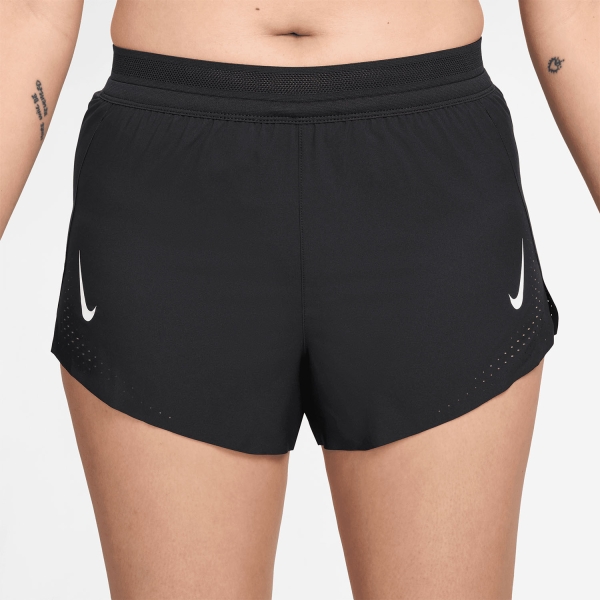 Pantaloncini Running Donna Nike AeroSwift DriFIT ADV 3in Pantaloncini  Black/White IF1421010