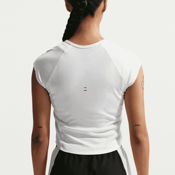 Nike Tempo Swoosh Dri-FIT T-Shirt - White/Photon Dust/Reflective Silver/Black
