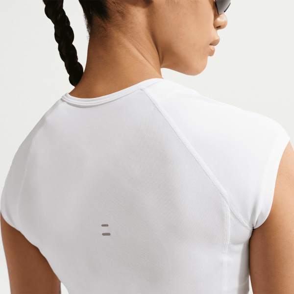 Nike Tempo Swoosh Dri-FIT T-Shirt - White/Photon Dust/Reflective Silver/Black