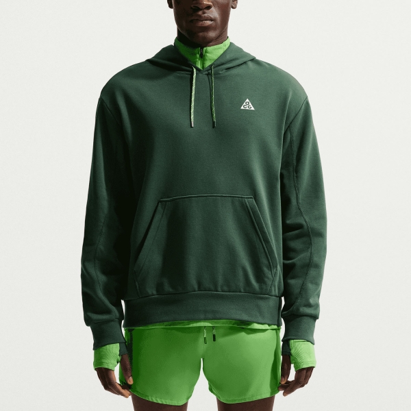 Men's Trail Running Hoodies Nike ACG Magic Hour Hoodie  Fir/Volt Ice/Summit White IO9667323