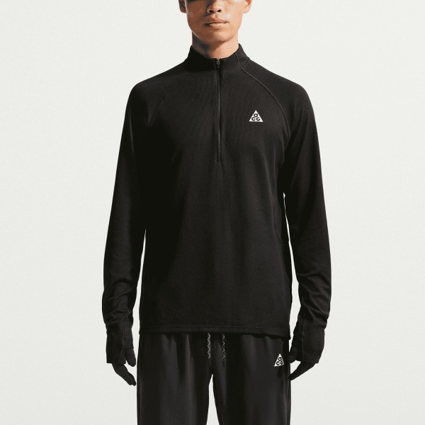 Men's Long Sleeve Trail Running Nike ACG DriFIT Shirt  Black/Summit White IO9669010