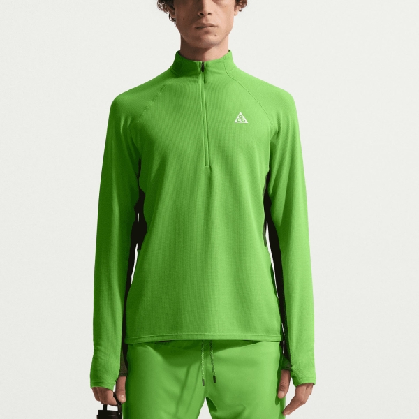 Men's Long Sleeve Trail Running Nike ACG DriFIT Shirt  Mean Green/Fir/Summit White IO9669307