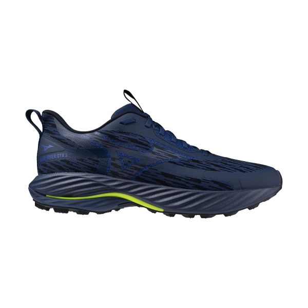 Men's Trail Running Shoes Mizuno Wave Rider GTX 3  Estate Blue/Dazzling Blue/Lightning Yellow J1GC257951