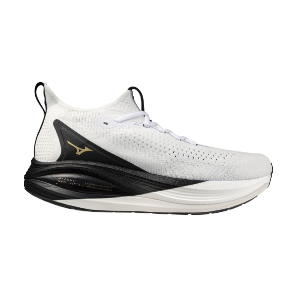 Men's Performance Running Shoes Mizuno Neo Vista 2  White/Black/Gold J1GC263401