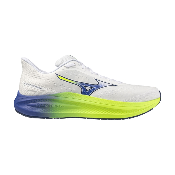 Men's Structured Running Shoes Mizuno Fortrush  White/Estate Blue/Lightning Yellow J1GC264801