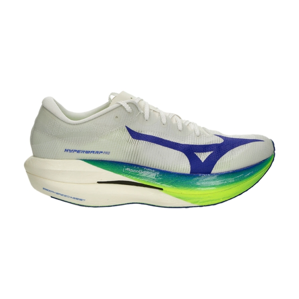 Men's Performance Running Shoes Mizuno Hyperwarp Pro  White/Lightning Yellow/Dazzling Blue J1GC267201