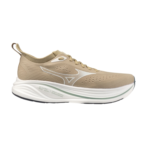 Men's Performance Running Shoes Mizuno Neo Zen 2  Pale Khaki/Snow White/Granite Green J1GC268605