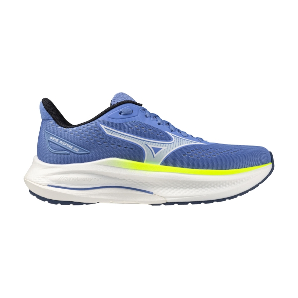 Woman's Structured Running Shoes Mizuno Wave Inspire 22  Ultramarine/White/Lightning Yellow J1GD264421