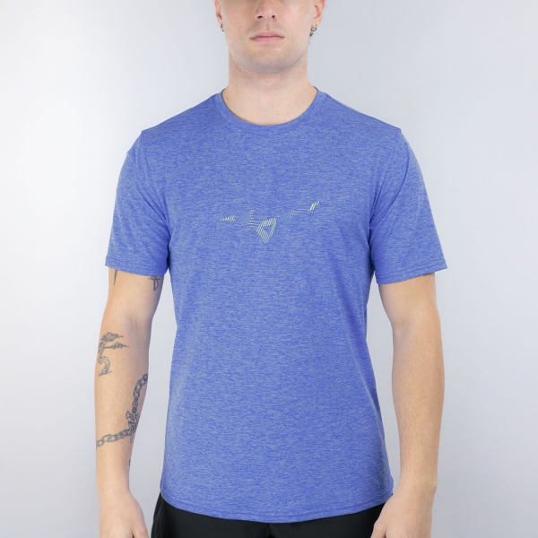 Men's Running T-Shirt Mizuno Core Runbird TShirt  Dazzling Blue J2GAD01123
