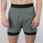 Mizuno Core 2 in 1 5.5in Shorts - Lava Smoke
