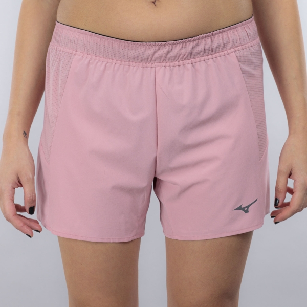 Women's Running Shorts Mizuno Active Alpha 4.5in Shorts  Rose Elegance J2GBD20465