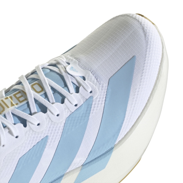 adidas ADIZERO Evo SL WOVEN - FTWR White/Clear Blue/Matte Gold