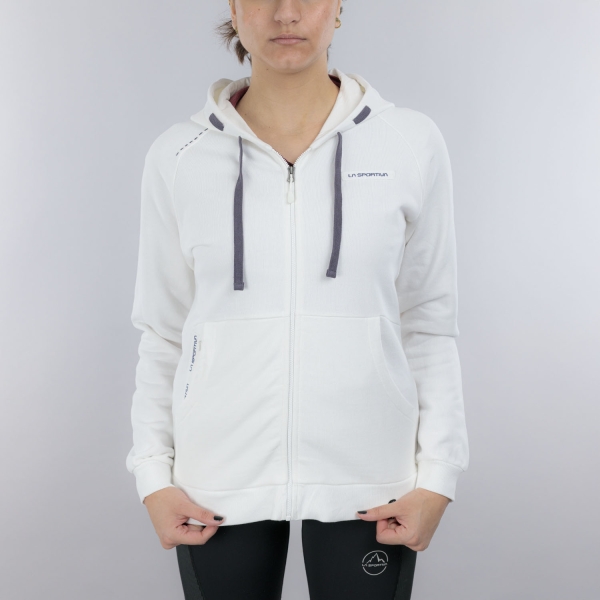 Women's Outdoor Jacket and Shirt La Sportiva Kaos Hoodie  Chalk ZACW029W04W04