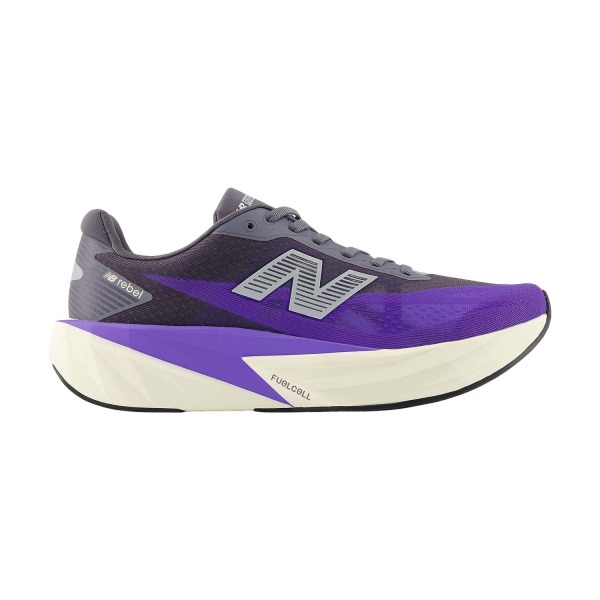 Men's Performance Running Shoes New Balance FuelCell Rebel v5  Electric Indigo/Truffle Salt/Silver Metallic MFCX4KU