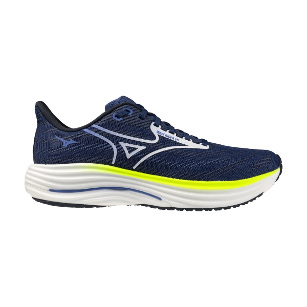 Men's Neutral Running Shoes Mizuno Wave Rider 29  Estate Blue/White/Lightning Yellow J1GC250352