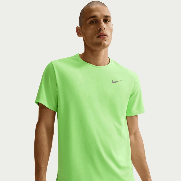 Nike Dri-FIT UV Run Division Miler Camiseta - Lime Blast/Reflective Silver