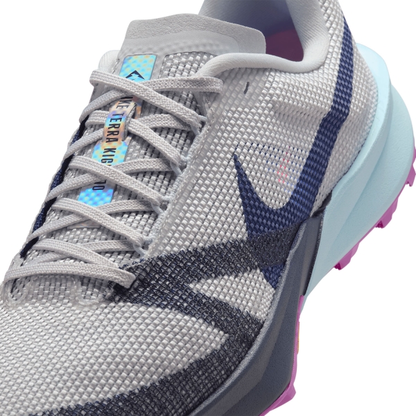 Nike React Terra Kiger 10 - Metallic Platinum/Midnight Navy/Sapphire