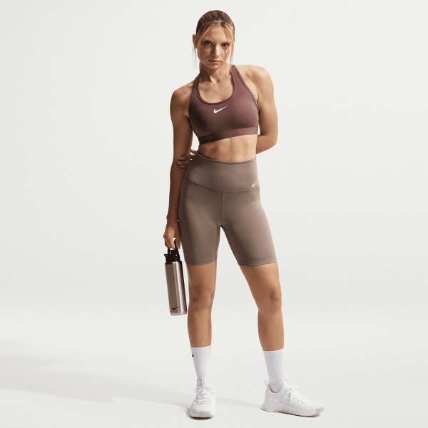 Nike Swoosh Sports Bra - Tattoo/White