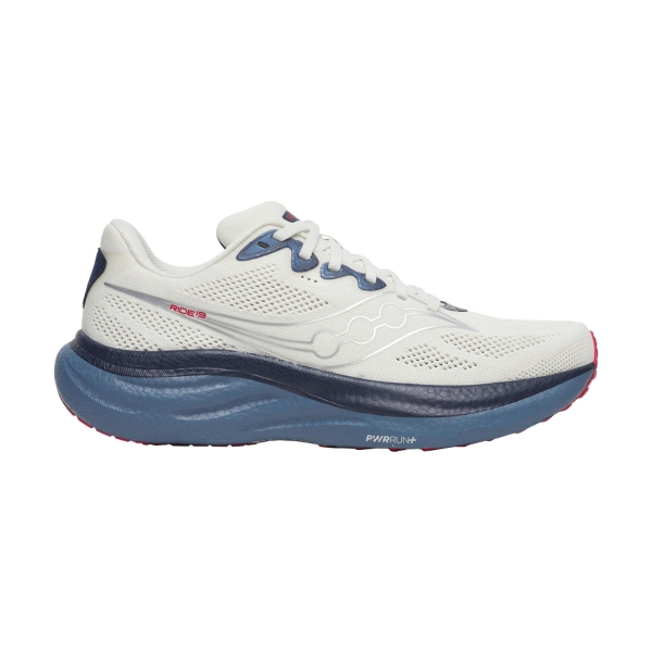 Men's Neutral Running Shoes Saucony Ride 19  Ivory/Storm S21055146
