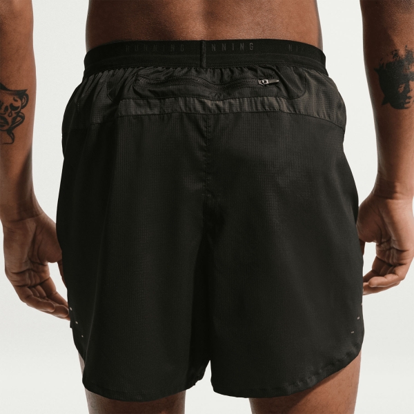 Nike Stride Plus 5in Shorts - Off Noir/Black/Reflective Silver
