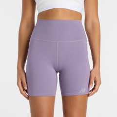 New Balance Harmony High Rise 6in Shorts - Candied Violet