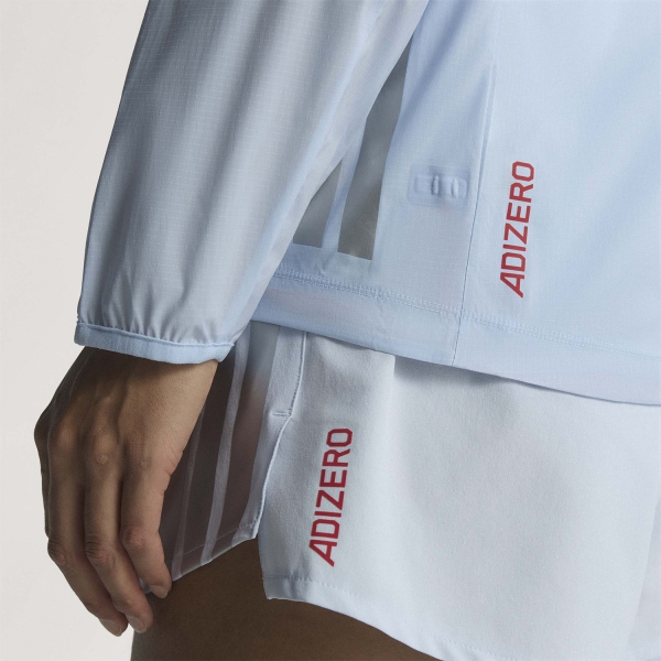 adidas ADIZERO Ekiden Jacket - Crystal Sky/Silver Metallic
