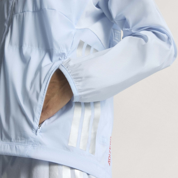 adidas ADIZERO Ekiden Jacket - Crystal Sky/Silver Metallic