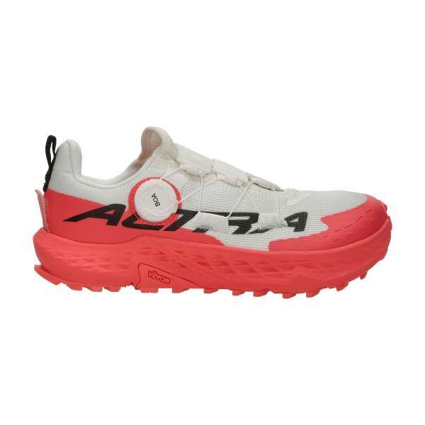 Men's Trail Running Shoes Altra Timp 5 BOA  White/Red AL0A85Q9160
