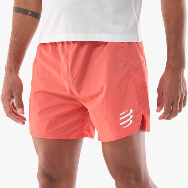 Men's Running Shorts Compressport Performance 5in Shorts  Tigerlily ASHM7393186